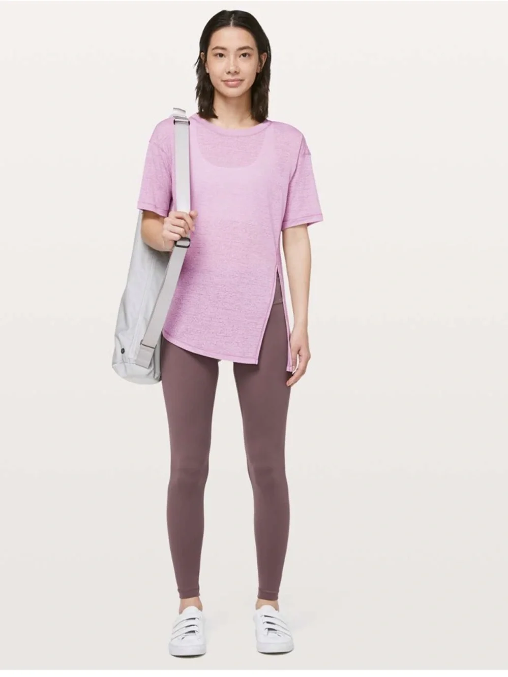 lululemon athletica Sneak Out Short Sleeve Top — Antoinette Pink